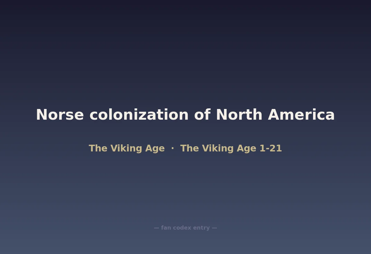 Norse colonization of North America